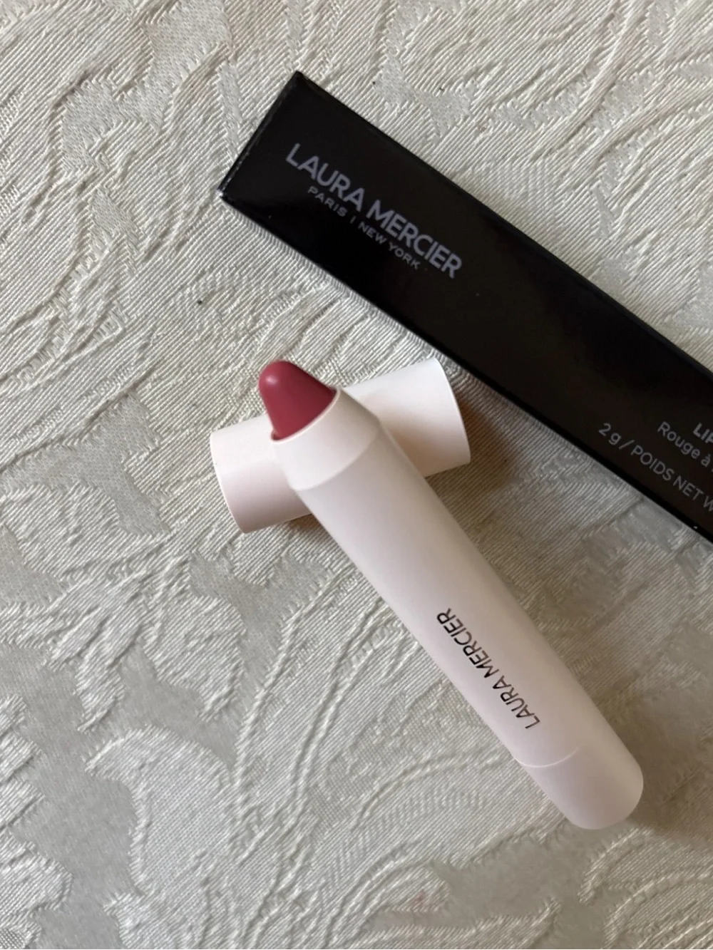 Laura Mercier Petal Soft Lipstick Crayon in Elodie 340 BNIB